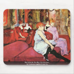 The Salon In The Rue Des Moulins Mouse Pads