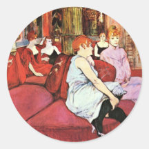 The Salon In The Rue Des Moulins Sticker
