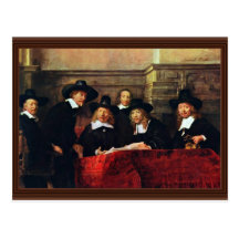 The Sampling Officials. By Rembrandt Van Rijn Post Cards