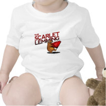 The Scarlet Lemming (with title) infant onesie t-shirts