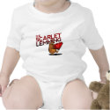 The Scarlet Lemming (with title) infant onesie t-shirts