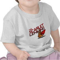 The Scarlet Lemming (with title) infant T-shirt t-shirts