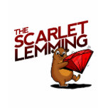 The Scarlet Lemming (with title) ladies' baby doll t-shirts
