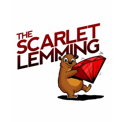 The Scarlet Lemming (with title) ladies' baby doll by 1889ca