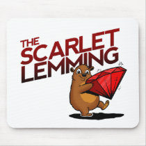 The Scarlet Lemming (with title) mousepad mousepads