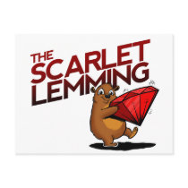 The Scarlet Lemming (with title) postcard postcards