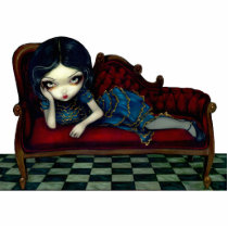 The Scarlet Sofa gothic victorian Photo Sculpture