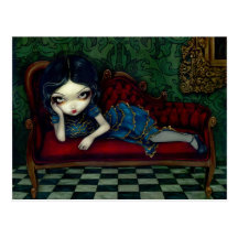 "The Scarlet Sofa" Postcard