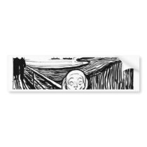 The Scream Bumper Sticker