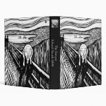 The Scream by Edvard Munch 3 Ring Binder