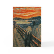 The Scream by Edvard Munch Cards
