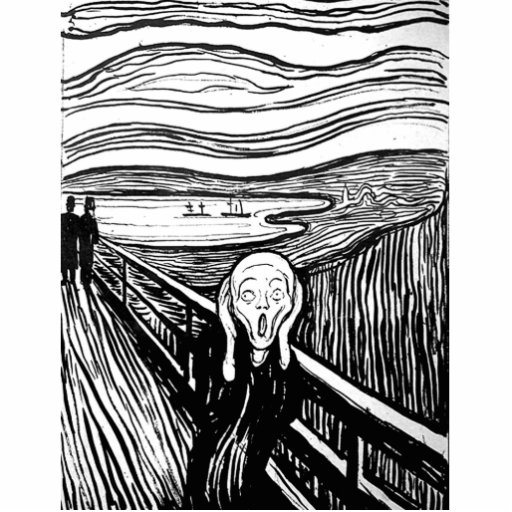 The Scream by Edvard Munch Photo Cut Outs