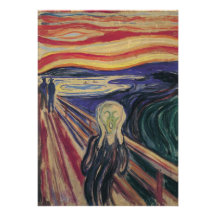 The Scream by Edvard Munch, Vintage Expressionism Personalized Invitation