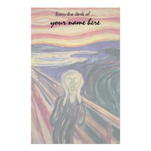 The Scream by Edvard Munch, Vintage Expressionism Stationery