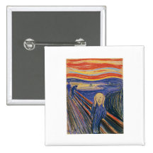 The Scream (pastel 1895) High Quality Pinback Button