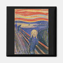 The Scream (pastel 1895) High Quality Fridge Magnet