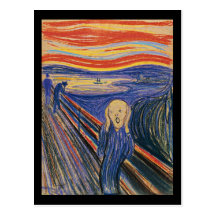 The Scream (pastel 1895) High Quality Post Cards