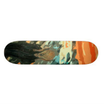 the scream skate deck