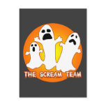 The Scream Team Cute Ghost Design Post Cards