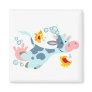 The Sea Cow and Fish Friends magnet