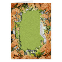 The Sea Shores Garden Template Greeting Cards