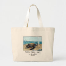 The Sea Turtle (1867) by Aloys Zötl Canvas Bags