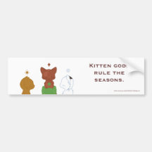 The Season Cat Gods Bumper Stickers
