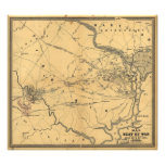 The Seat Of War Northern Virginia Civil War Map Photo