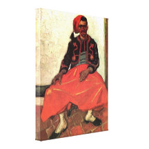 The Seated Zouave by Vincent van Gogh Stretched Canvas Print