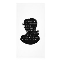 the secret to becoming who you wish to be photo greeting card