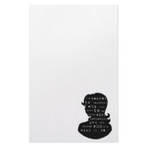 the secret to becoming who you wish to be stationery design
