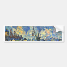 The Seine At Bercy Paintings After Armand Guillaum Bumper Stickers
