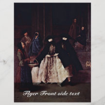 The Seller Of The Essences By Longhi Pietro Personalized Flyer