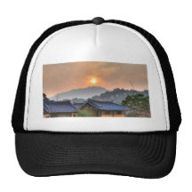 The Setting Sun in Asia Trucker Hat