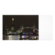 The Shard and Tower Bridge Customized Photo Card