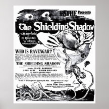 The Shielding Shadow 1916 vintage movie ad poster