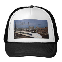 The Shinkansen or Bullet Train, Kyoto, Japan Trucker Hats