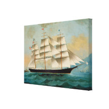 The Ship Fleetwing, Hong Kong Bay Canvas Prints