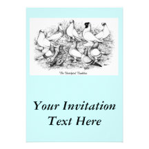 The Short-faced Tumblers Personalized Announcements