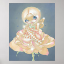 The Sick Rose ART PRINT fantasy fairy flower
