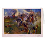 The Siege of New Ulm Minnesota from the Dakota War Greeting Card