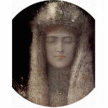 The Silver Tiara By Khnopff Fernand (Best Quality) photo sculptures