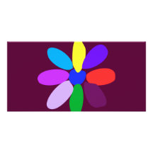 The Simplest Flower Custom Photo Card