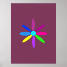 The Simplest Flower Posters