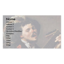 The Singing Lute Player Business Card