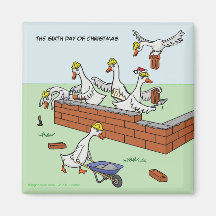 The Sixth Day of Christmas Magnet