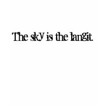 The Sky is the langit T shirt