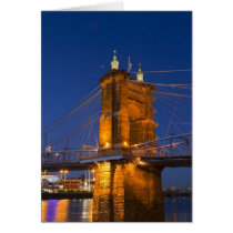 The skyline of Cincinnati, Ohio, USA at dusk Cards