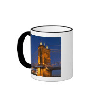 The skyline of Cincinnati, Ohio, USA at dusk Coffee Mug