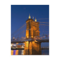 The skyline of Cincinnati, Ohio, USA at dusk Post Cards